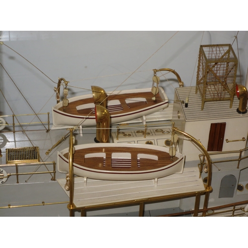 91 - A RARE BUILDER'S MODEL FOR THE WHALER SHUSA, BUILT BY SMITH'S DOCK CO. LTD. FOR THE SOUTH GEORGIA CO... 