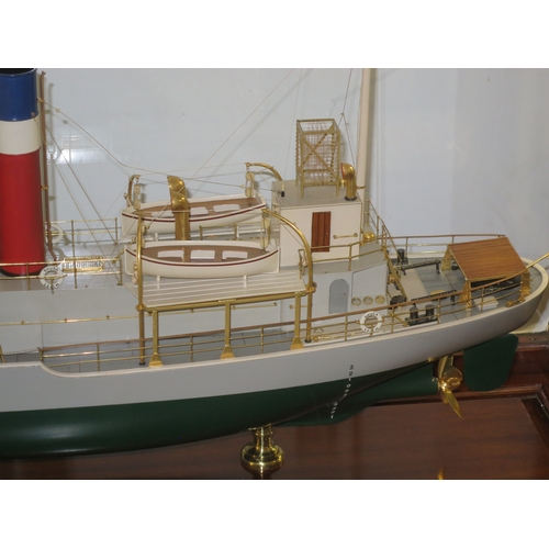 91 - A RARE BUILDER'S MODEL FOR THE WHALER SHUSA, BUILT BY SMITH'S DOCK CO. LTD. FOR THE SOUTH GEORGIA CO... 