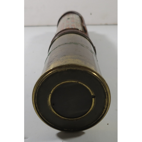 272 - A 19TH CENTURY 1½IN. FOUR DRAW TELESCOPE BY BAKER LONDON
nickel-plated with baleen-covered main tube... 