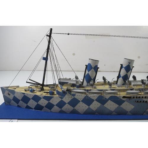 73 - A FINE BUILDER'S MODEL FOR THE R.M.S. AQUITANIA, CONSTRUCTED BY JOHN BROWN & CO., CLYDEBANK FOR ... 