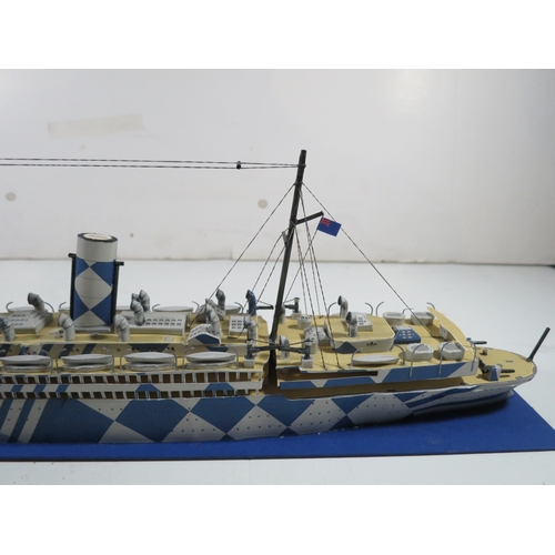 73 - A FINE BUILDER'S MODEL FOR THE R.M.S. AQUITANIA, CONSTRUCTED BY JOHN BROWN & CO., CLYDEBANK FOR ... 