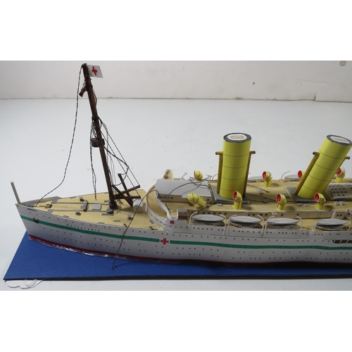 73 - A FINE BUILDER'S MODEL FOR THE R.M.S. AQUITANIA, CONSTRUCTED BY JOHN BROWN & CO., CLYDEBANK FOR ... 