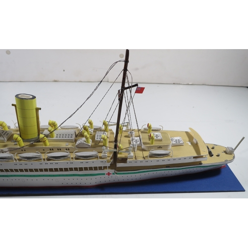 73 - A FINE BUILDER'S MODEL FOR THE R.M.S. AQUITANIA, CONSTRUCTED BY JOHN BROWN & CO., CLYDEBANK FOR ... 