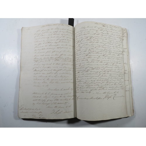 173 - A COPY LETTER BOOK FROM H.M.S. BANN AND H.M.S. ONTARIO, 1820-1821
copy letter book of both these shi... 