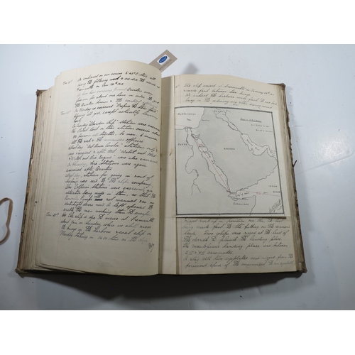 200 - A MIDSHIPMAN'S JOURNAL FOR H.M. SHIPS NELSON & DRAKE
kept by W. St. G. Abbott between May 15th 1... 