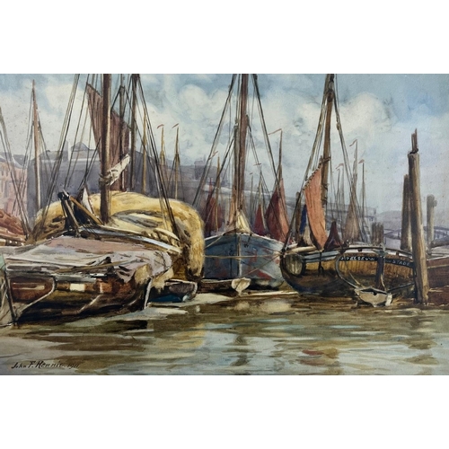 1 - JOHN FRANCIS RENNIE (19TH-20TH CENTURY)
Low Tide in the Harbour
Signed and dated 'John F. Rennie. 19... 