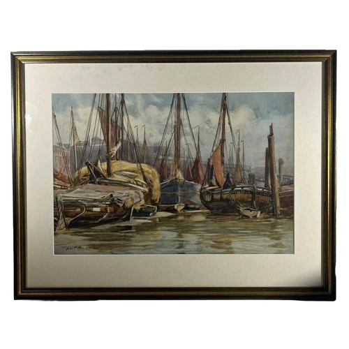 1 - JOHN FRANCIS RENNIE (19TH-20TH CENTURY)
Low Tide in the Harbour
Signed and dated 'John F. Rennie. 19... 