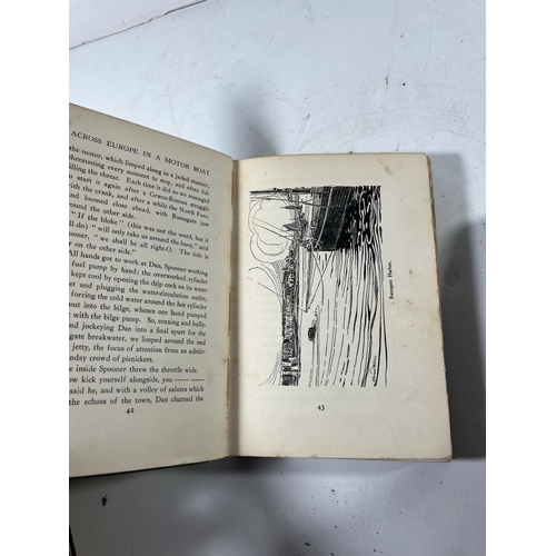 161 - 'ACROSS EUROPE IN A MOTOR BOAT'
by Henry C. Rowland, D. Appleton and Co, New York 1908, 304 pages wi... 