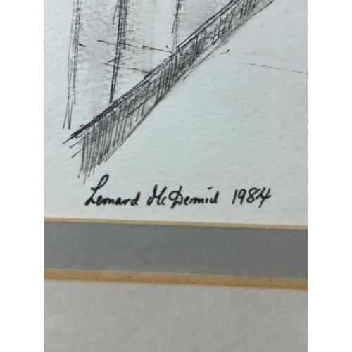 46 - δ LEONARD MCDERMID (BRITISH, 1933-2023)
S.S. 'Uganda' Engine Room
Signed 'Leonard McDermid 1984' (lo... 