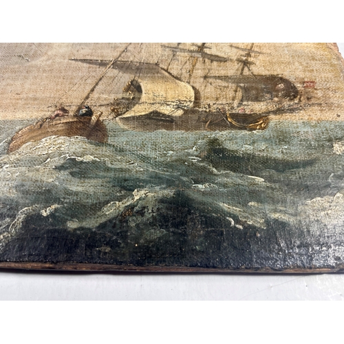 72 - DUTCH SCHOOL (19TH CENTURY)
A Dutch Warship of the 17th Century
Oil on canvas laid to panel
11½ x 14... 