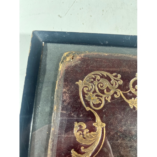 77 - AN EMBOSSED LEATHER BOUND BOOK COVER DEPICTING H.M.S. VICTORY
gilt embossed, depicting H.M.S. Victor... 