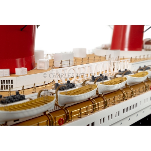 137 - A WELL-PRESENTED AND FINELY DETAILED BUILDER'S STYLE MODEL FOR THE S.S. NORMANDIE [1932]
the 75in. l... 