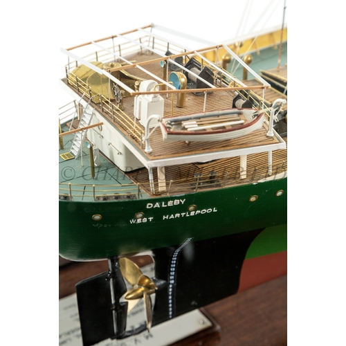 156 - A BUILDER'S MODEL FOR THE M.V. DALEBY BY SIR JAMES LAING & SONS LTD FOR R. ROPNER & CO. LTD,... 