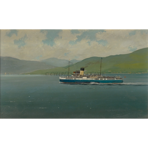 171 - δ LEONARD JOHN PEARCE (JOHN BOWER) (BRITISH, 1932-2018)
P.S. 'Caledonia' steaming in the Highlands
S... 