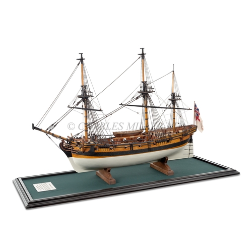 188 - A FINELY DETAILED 1:36 SCALE SHIP MODEL FOR THE INFERNAL CLASS BOMB KETCH H.M.S. CARCASS [1759]
the ... 