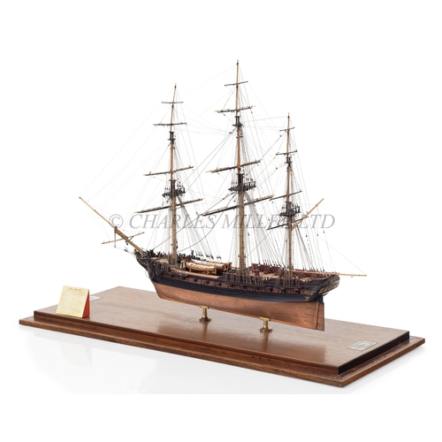 191 - A FINELY EXECUTED AND DETAILED 1:75 SCALE SHIP MODEL OF H.M.S. BEAULIEU [1790]
the 20in. carved hull... 