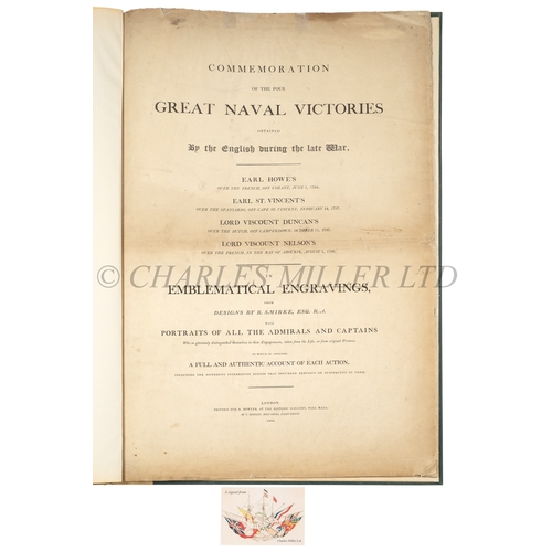 200 - COMMEMORATION OF THE FOUR GREAT NAVAL VICTORIES OBTAINED BY THE ENGLISH DURING THE LATE WAR BY ROBER... 