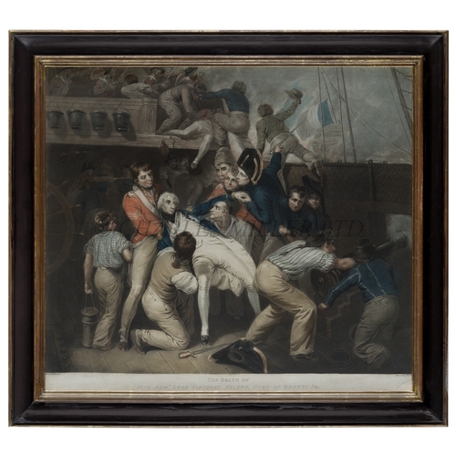 226 - THE DEATH OF NELSON
Colour aquatint, engraved by 'W L ...', after Samuel Drummond circa 1805, croppe... 