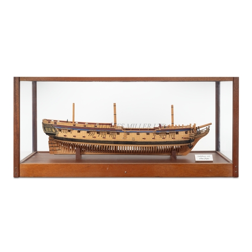 231 - AN 1:64 SCALE ADMIRALTY BOARD STYLE MODEL FOR U.S.S. CONFEDERACY [1778]
the 28in. hull with open rib... 