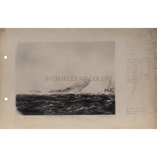 293 - ORIGINAL ARTWORK FOR UNPUBLISHED BOOK OF THE GERMAN HIGH SEAS OF THE GREAT WAR, 1914-15
comprising 2... 