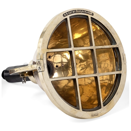 300 - A BRASS DIVER'S LAMP POSSIBLY BY MCGEOCH & CO., CIRCA 1930
heavily constructed in brass with thr... 