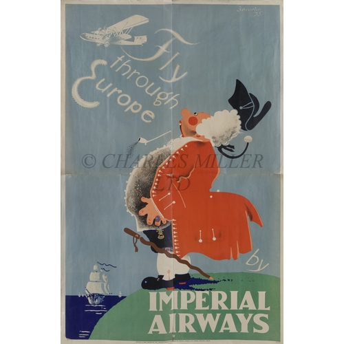 305 - AN IMPERIAL AIRWAYS TRAVEL POSTER, 1935
after Paul Scheurich (German, 1883-1915), printed by The Hay... 