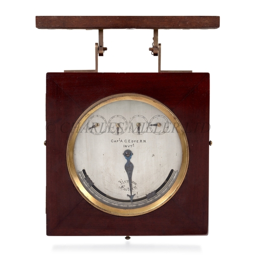 350 - A RARE CAPTAIN EDYE-PATTERN INCLINOMETER AND DISTANCE RECORDER, CIRCA 1880
with 9in. silvered square... 