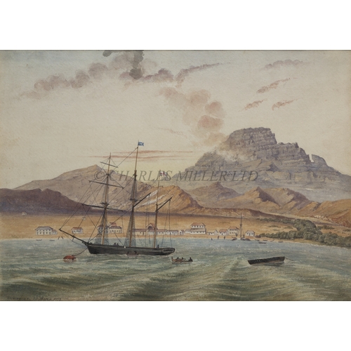 62 - JONATHAN ALFRED IKEN (19TH CENTURY)
View of St. Vincent, Cape Verde Island
Inscribed and dated '23 M... 