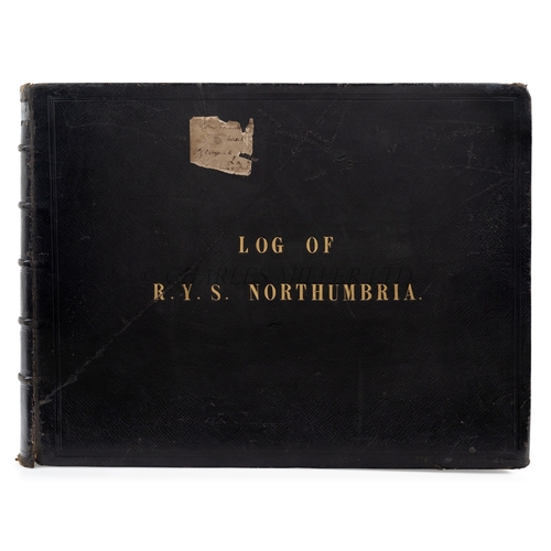 94 - LOGBOOK OF R.Y.S. NORTHUMBRIA, 1881
owned by the fourth and fifth Earls of Lonsdale, beginning at Mo... 