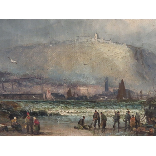 1 - HUBERT (WILLIAM) ANSLOW THORNLEY (BRITISH, FL. 1858-1898)
The Whitby Fishing Fleet with Whitby Abbey... 