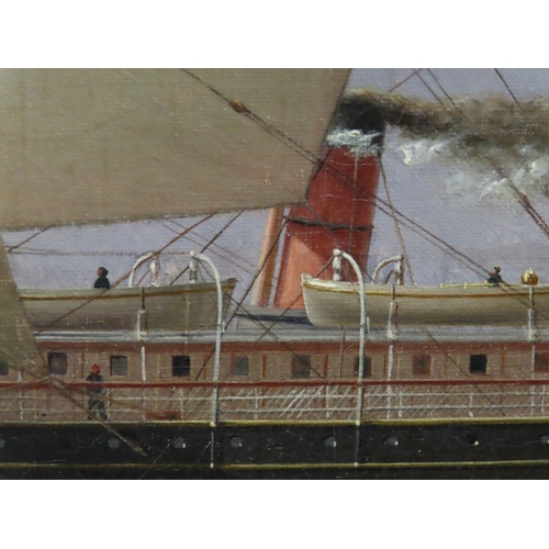 110 - WILLIAM CLARK OF GREENOCK (SCOTTISH, 1803-1883)
The full-rigged screw steamer 'Queen of the Thames' ... 