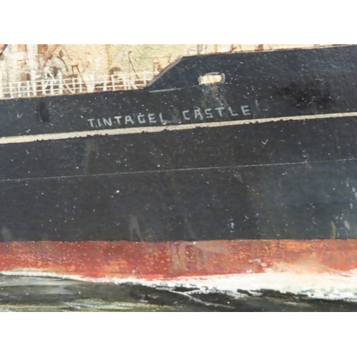 162 - δ ROBERT G. LLOYD (BRITISH, B. 1969)
Union Castle 'Tintagel Castle' outward bound from Southampton p... 