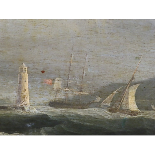 192 - ATTRIBUTED TO NICHOLAS MATTHEW CONDY (BRITISH, 1816/18-1851)
Shipping off Mount Edgcumbe, Plymouth
O... 