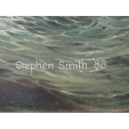 217 - δ STEPHEN SMITH (BRITISH, 20TH-21ST CENTURY)
The Battle of Camperdown, 11th October 1797
Signed and ... 