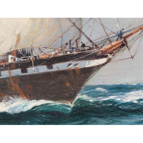 27 - δ WILFRED KNOX (R. MACGREGOR) (BRITISH, 1884-1966)
The ‘emigrant clipper’ 'Royal Family' running bef... 