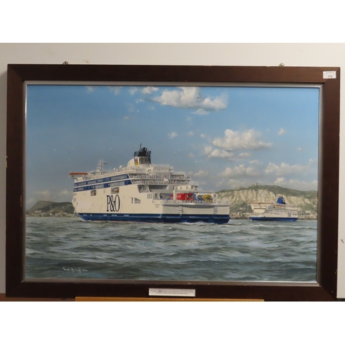 172 - δ ROBERT G. LLOYD (BRITISH, B. 1969)
The P&O cross-channel ferry 'Spirit of Britain'
Signed and ... 