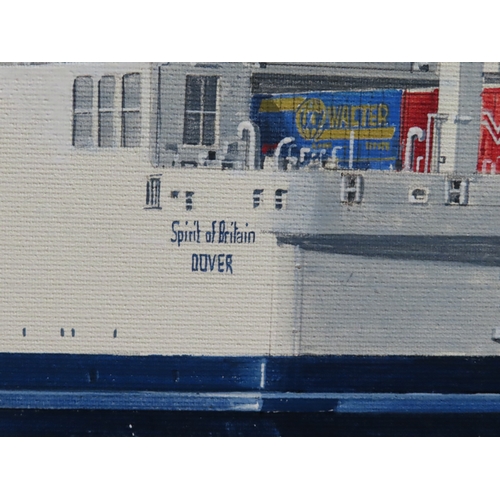 172 - δ ROBERT G. LLOYD (BRITISH, B. 1969)
The P&O cross-channel ferry 'Spirit of Britain'
Signed and ... 