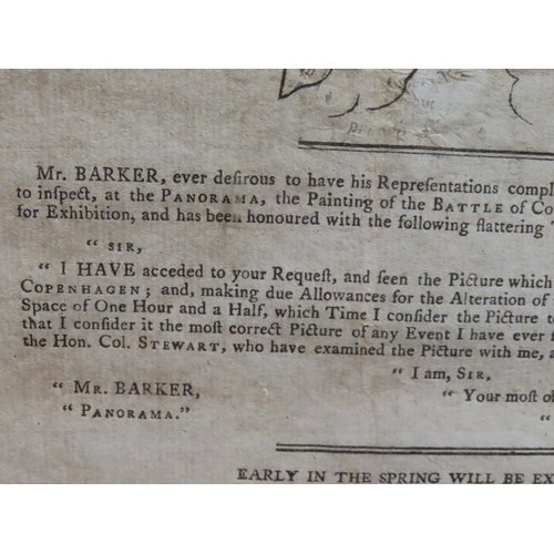 198 - FAIRBURN’S PLAN OF PARKER AND NELSON’S VICTORY BEFORE COPENHAGEN, 1801
a broadside engraved plan of ... 