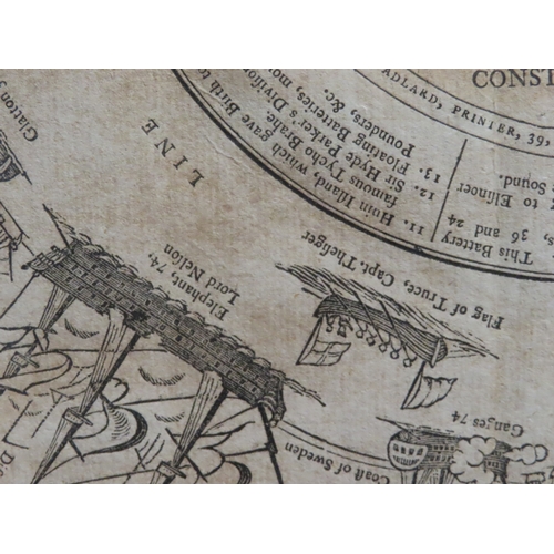 198 - FAIRBURN’S PLAN OF PARKER AND NELSON’S VICTORY BEFORE COPENHAGEN, 1801
a broadside engraved plan of ... 