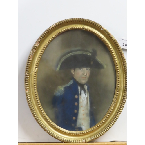 210 - ENGLISH SCHOOL (18TH CENTURY)
Portrait of a Naval Officer possibly Lt. Matthew Flinders circa 1798
P... 