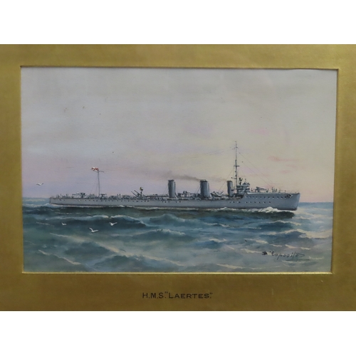 279 - VINCENZO D'ESPOSITO (ITALIAN, 1886-1946)
H.M. Ships 'Good Hope', 'Inflexible' and 'Cornwall'; 'Sandf... 