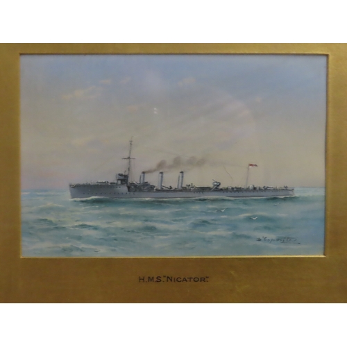 279 - VINCENZO D'ESPOSITO (ITALIAN, 1886-1946)
H.M. Ships 'Good Hope', 'Inflexible' and 'Cornwall'; 'Sandf... 