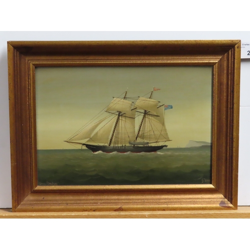 28 - δ LEONARD JOHN PEARCE (JOHN BOWER) (BRITISH, 1932-2018)
Clipper ship 'Ethiopian'
Signed 'John Bower'... 