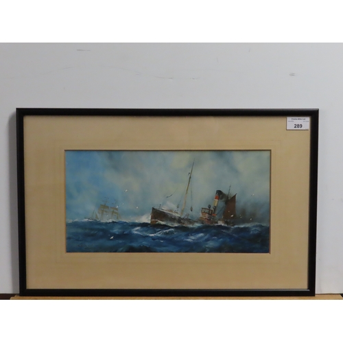 289 - WILLIAM MINSHALL BIRCHALL (BRITISH, 1884-1941)
North Sea Ships
Signed and dated 'W M Birchall 1926' ... 