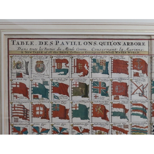 181 - 'A NEW TABLE OF ALL THE SHIPS COLLORS OR ENSIGNS IN THE WHOLL WATER WORLD..'
Ioannes Covens & Co... 