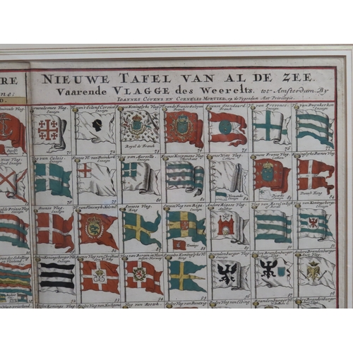 181 - 'A NEW TABLE OF ALL THE SHIPS COLLORS OR ENSIGNS IN THE WHOLL WATER WORLD..'
Ioannes Covens & Co... 