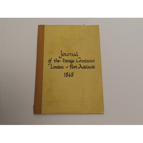 14 - JOURNAL OF THE BARQUE CONSTANCE, 1848
from London towards Port Adelaide, 13 May - 27 July 1848, 11 l... 