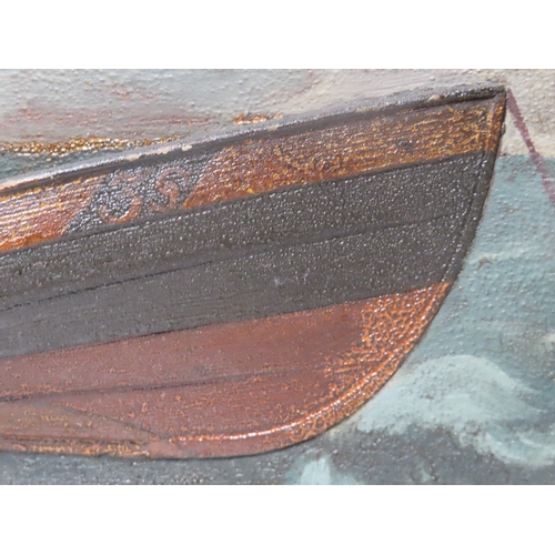 2 - A HALF MODEL FOR A WHITBY COBLE, CIRCA 1900
the 13in. hull carved and hollowed from the solid with s... 