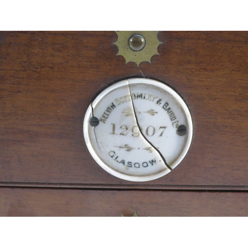 346 - Ø A TWO-DAY MARINE CHRONOMETER BY KELVIN BOTTOMLEY & BAIRD LIMITED, GLASGOW, CIRCA 1925
the 4in. sil... 