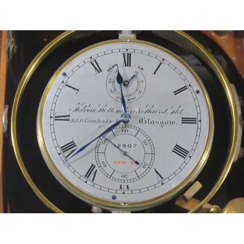 346 - Ø A TWO-DAY MARINE CHRONOMETER BY KELVIN BOTTOMLEY & BAIRD LIMITED, GLASGOW, CIRCA 1925
the 4in. sil... 